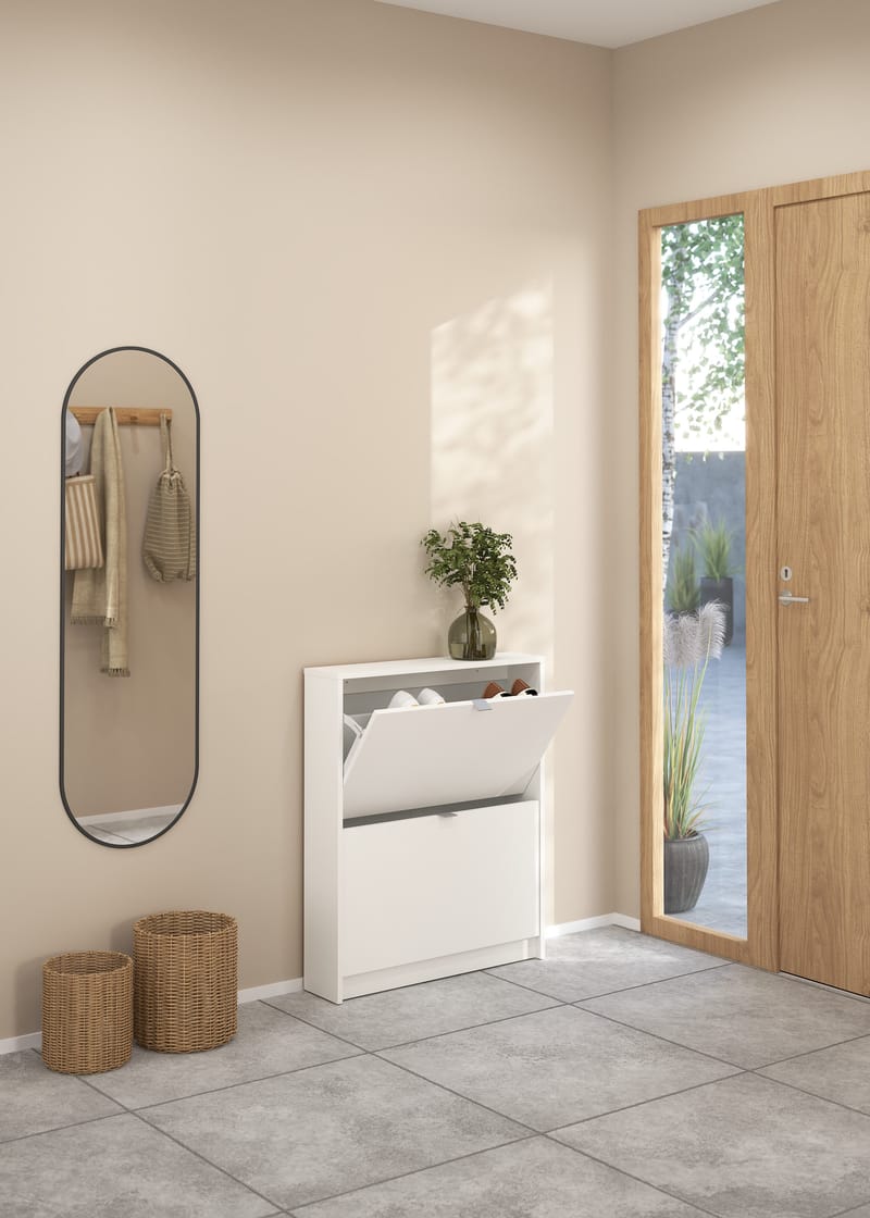 Tenor Skoskap med 2 rom 70x16x85 cm - Oppbevaring - Skap - Oppbevaringsskap