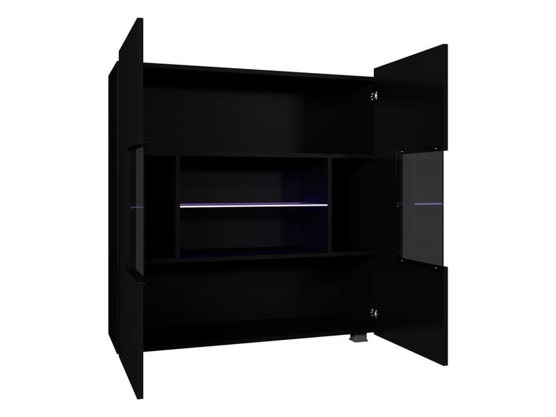 Tessan vitrineskap 100x107 cm - brun - Oppbevaring - Skap - Vitrineskap