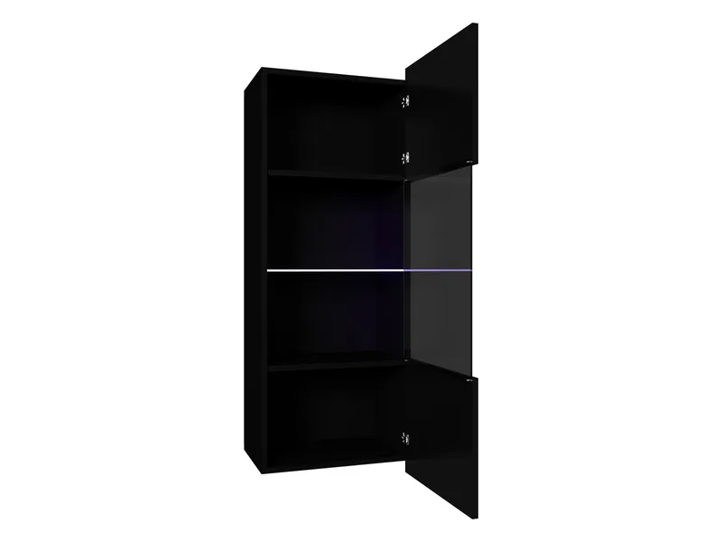 Tessan Vitrineskap 45x117 cm - brun - Oppbevaring - Skap - Vitrineskap