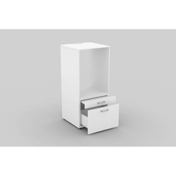 Skap til vaskemaskin/tørketrommel Aza 1 Skuff 1 Hylle - Hvit - Oppbevaring - Oppbevaring til baderom