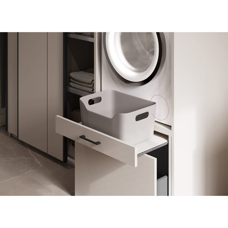 Skap til vaskemaskin/tørketrommel Aza 1 Skuff 1 Hylle - Kashmir - Oppbevaring - Oppbevaring til baderom