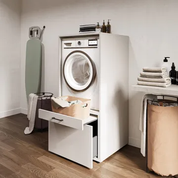 Skap til vaskemaskin/tørketrommel Aza 1 Skuff 1 Hylle - Kashmir - Oppbevaring - Oppbevaring til baderom