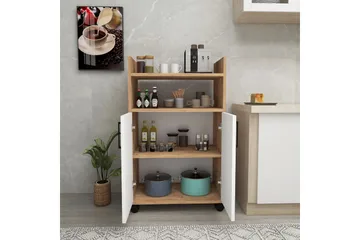 Tiraki Skjenk - Tre/Hvit - Oppbevaring - Skap - Oppbevaringsskap