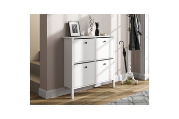 Torval Skoskap 101 cm - Natur/Hvit - Oppbevaring - Skap - Oppbevaringsskap