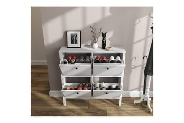 Torval Skoskap 101 cm - Natur/Hvit - Oppbevaring - Skap - Oppbevaringsskap