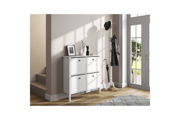 Torval Skoskap 101 cm - Natur/Hvit - Oppbevaring - Skap - Oppbevaringsskap