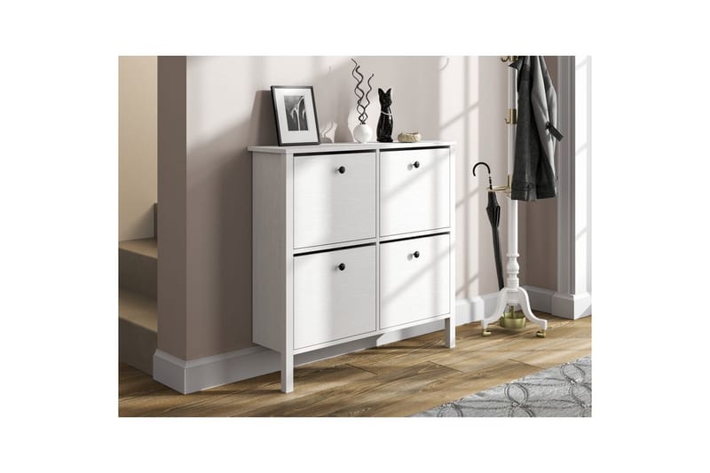 Torval Skoskap 101 cm - Natur/Hvit - Oppbevaring - Skap - Oppbevaringsskap