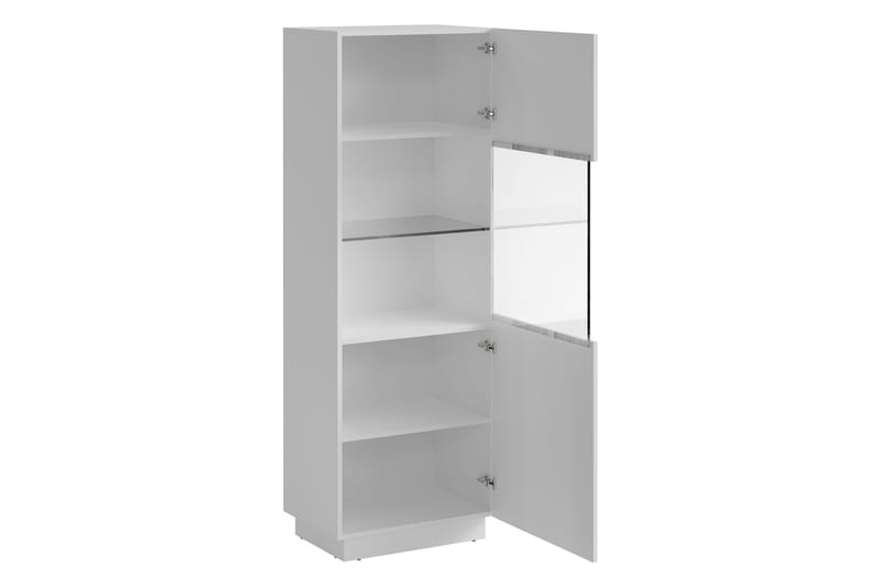 Torvalen Vitrinskåp 60x178 cm - Beige - Oppbevaring - Skap - Vitrineskap