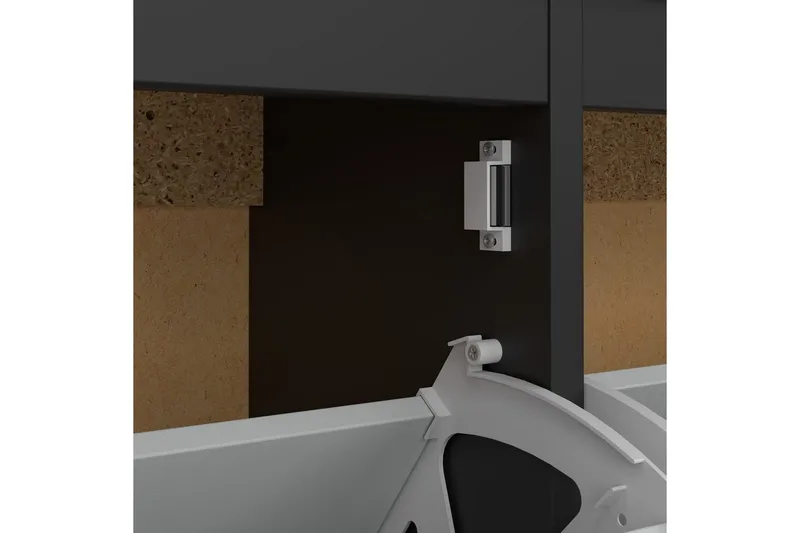 Vallvidera Skoskap 102,6 cm - Svart - Oppbevaring - Skap - Oppbevaringsskap