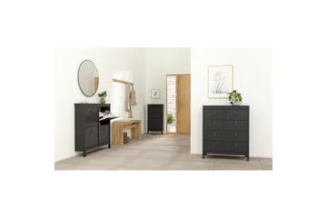 Vallvidera Skoskap 102,6 cm - Svart - Oppbevaring - Skap - Oppbevaringsskap