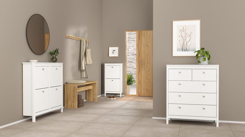 Vallvidera Skoskap med 4 rom 103x25x103 cm - Oppbevaring - Skap - Oppbevaringsskap