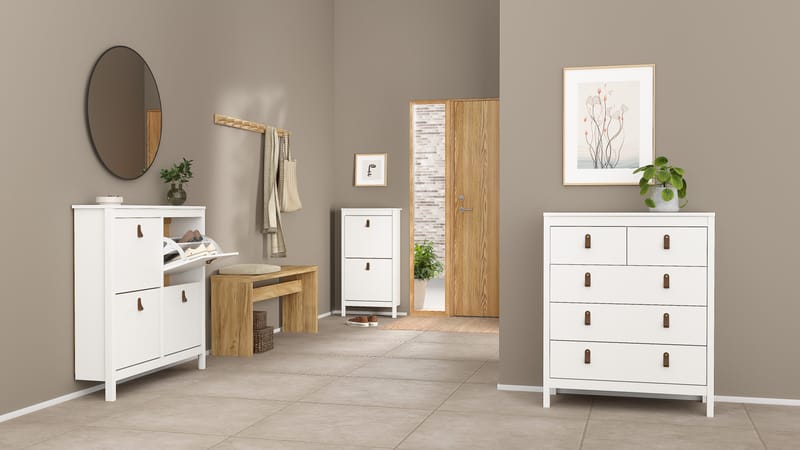 Vallvidera Skoskap med 4 rom 103x25x103 cm - Oppbevaring - Skap - Oppbevaringsskap