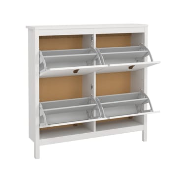 Vallvidera Skoskap med 4 rom 103x25x103 cm - Oppbevaring - Skap - Oppbevaringsskap