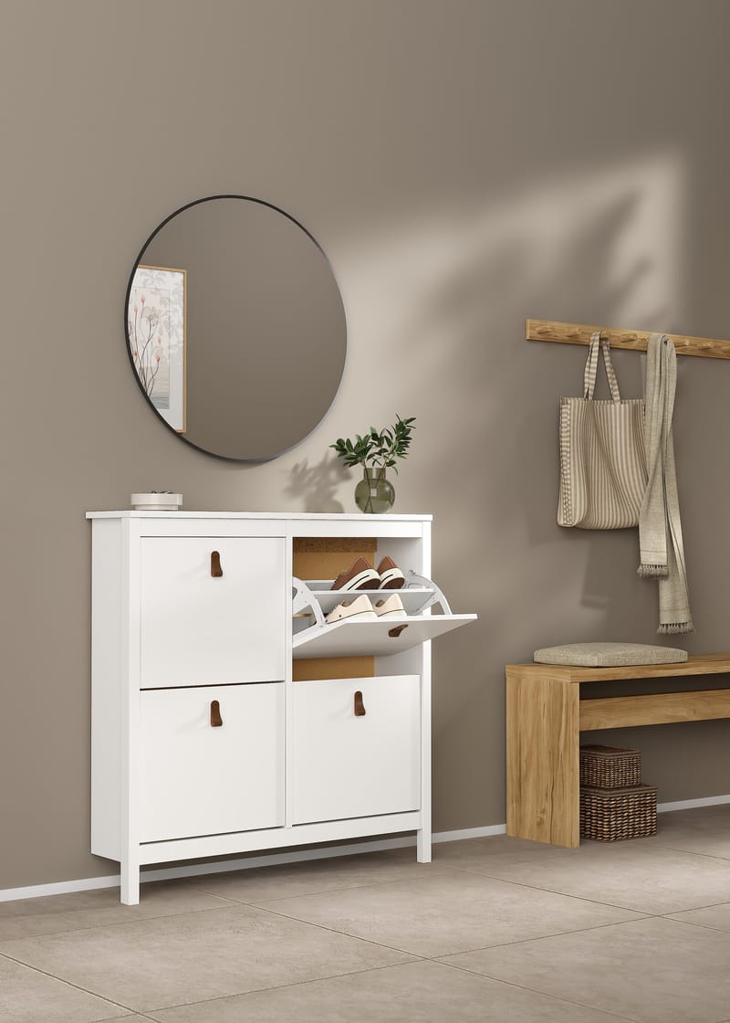 Vallvidera Skoskap med 4 rom 103x25x103 cm - Oppbevaring - Skap - Oppbevaringsskap