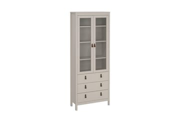 Vallvidera Vitrineskap 78x199 cm - Beige - Oppbevaring - Skap - Vitrineskap