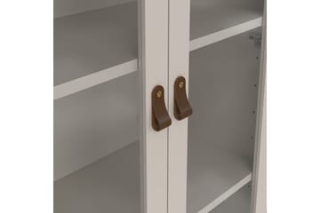 Vallvidera Vitrineskap 78x199 cm - Beige - Oppbevaring - Skap - Vitrineskap