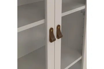 Vallvidera Vitrineskap 78x199 cm - Beige - Oppbevaring - Skap - Vitrineskap