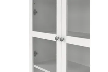 Valnorin Vitrineskap 89x203 cm - Hvit - Oppbevaring - Skap - Vitrineskap