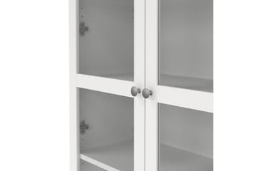 Valnorin Vitrineskap 89x203 cm - Hvit - Oppbevaring - Skap - Vitrineskap