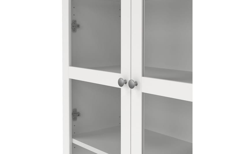 Valnorin Vitrineskap 89x203 cm - Hvit - Oppbevaring - Skap - Vitrineskap