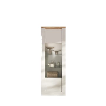 Vandesar Vitrineskap 192 cm - Natur/Hvit - Oppbevaring - Skap - Vitrineskap