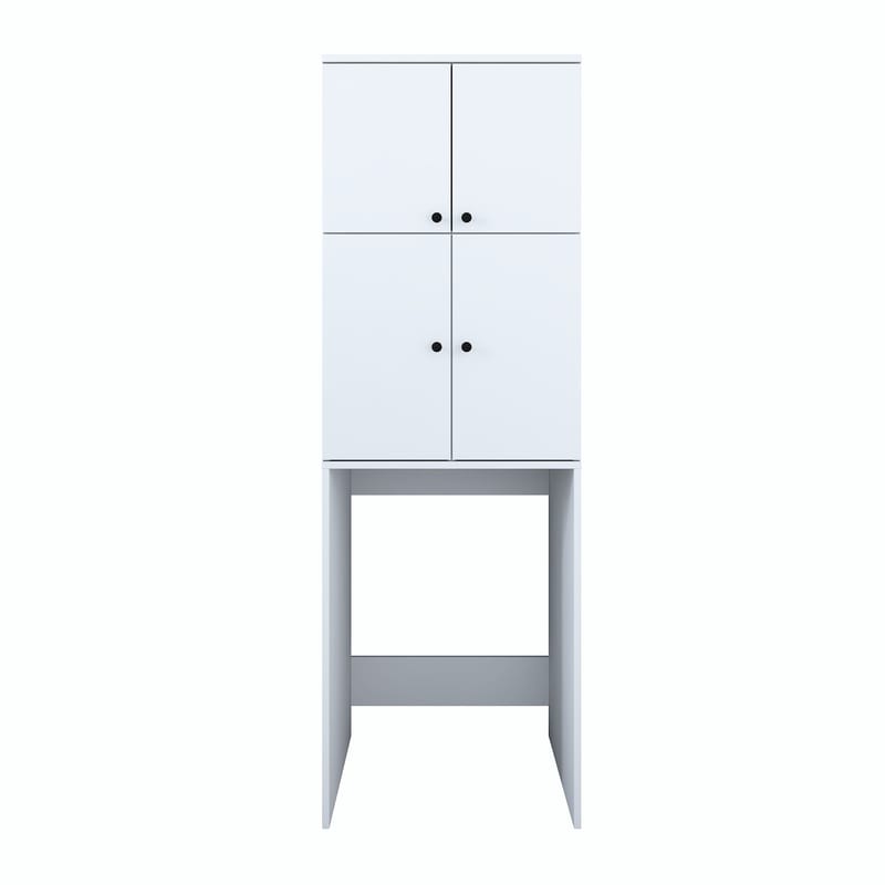Vaskemaskinskap Wallxpert Cleo Shelf (65 x 193,6 x 62,5 cm) Hvit - Hvit - Oppbevaring - Skap - Oppbevaringsskap