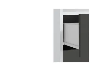 Vegghylle Mirza Hvit/Antrasitt - Hvit/Antrasitt - Oppbevaring - Oppbevaring til baderom - Baderomsskap