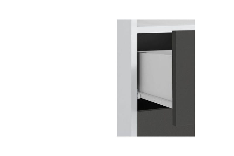 Vegghylle Mirza Hvit/Antrasitt - Hvit/Antrasitt - Oppbevaring - Oppbevaring til baderom - Baderomsskap