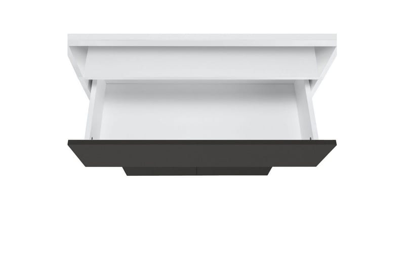 Vegghylle Mirza Hvit/Antrasitt - Hvit/Antrasitt - Oppbevaring - Oppbevaring til baderom - Baderomsskap