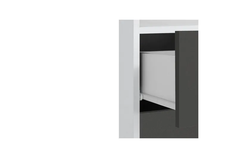 Vegghylle Mirza Hvit/Antrasitt - Hvit/Antrasitt - Oppbevaring - Skap - Oppbevaringsskap - Sikkerhetsskap - Medisinskap