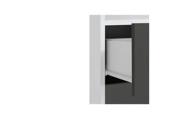 Vegghylle Mirza Hvit/Antrasitt - Hvit/Antrasitt - Oppbevaring - Oppbevaring til baderom - Baderomsskap