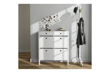 Veylin Skoskap 101 cm - Natur/Hvit - Oppbevaring - Skap - Oppbevaringsskap