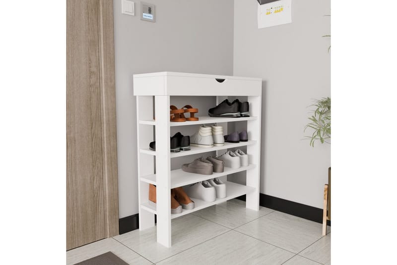 Viraa Skoskap 80 cm - Hvit - Oppbevaring - Skap - Oppbevaringsskap