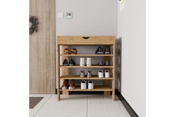 Viraa Skoskap 80 cm - Naturell - Oppbevaring - Skap - Oppbevaringsskap
