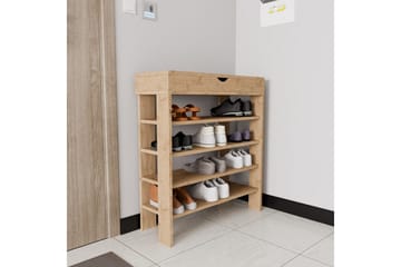 Viraa Skoskap 80 cm - Naturell - Oppbevaring - Skap - Oppbevaringsskap