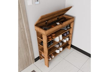 Viraa Skoskap 80 cm - Naturell - Oppbevaring - Skap - Oppbevaringsskap