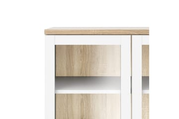 Virender Vitrineskap 88,7x202,8 cm - Hvit - Oppbevaring - Skap - Vitrineskap