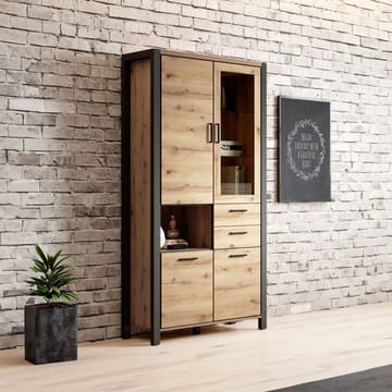 Vitrineskap Aktiv 4 dører med 2 skuffer - Oppbevaring - Skap - Vitrineskap