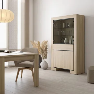 Vitrineskap Cuba II 4 dører 1 skuff - Oppbevaring - Skap - Vitrineskap