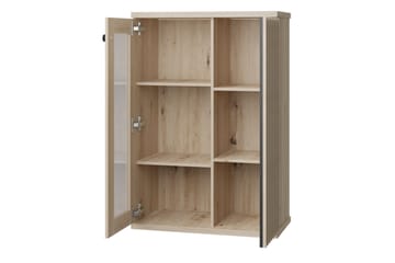 Aldbrough Vitrineskap 40,6x131,9x86,4 cm - Tre/Svart - Oppbevaring - Skap - Vitrineskap