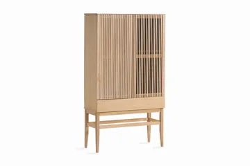 Birino Vitrineskap 95x170 cm - Beige - Oppbevaring - Skap - Vitrineskap