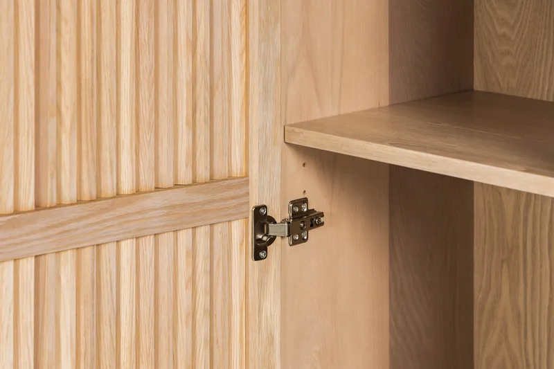 Birino Vitrineskap 95x170 cm - Beige - Oppbevaring - Skap - Vitrineskap