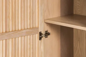 Birino Vitrineskap 95x170 cm - Beige - Oppbevaring - Skap - Vitrineskap