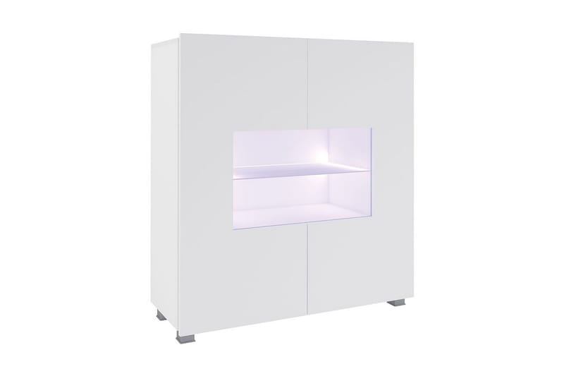 Calabrini Vitrineskap 100x35x107 cm, Hvit