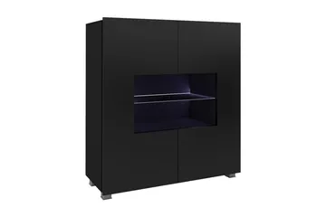 Blue LED - Svart/svart høyglans