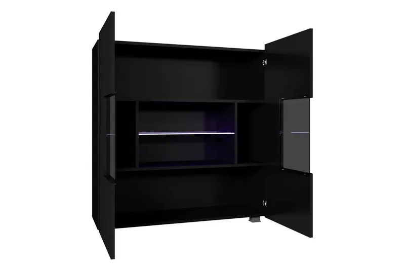 Calabrini Vitrineskap 100x35x107 cm - Oppbevaring - Skap - Vitrineskap