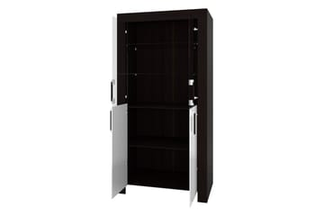 Cezar Vitrinskåp 100x42x201 cm Ek - Oppbevaring - Skap - Vitrineskap