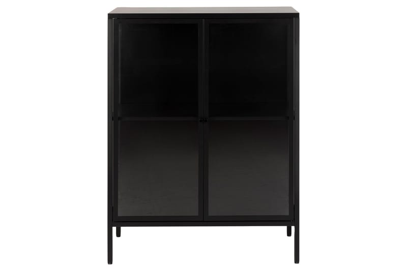 Crabtree Vitrineskap 98,7 cm - Sort - Oppbevaring - Skap - Vitrineskap