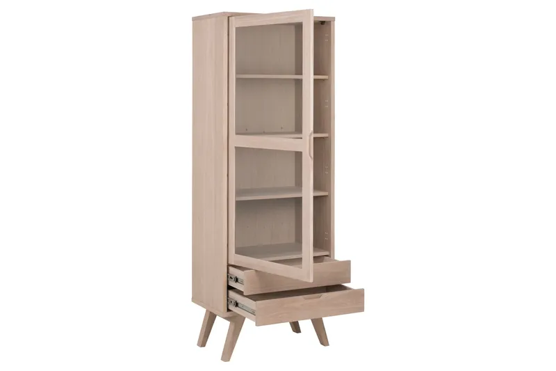 Kolinis Vitrineskap 190 cm - Hvid - Oppbevaring - Skap - Vitrineskap