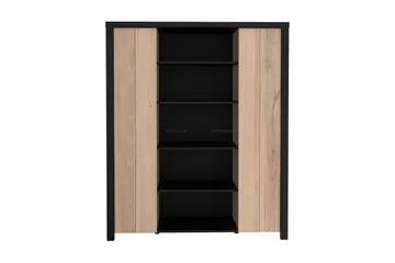 Konitsa Vitrineskap 52x130 cm - Brun/Svart - Oppbevaring - Skap - Vitrineskap